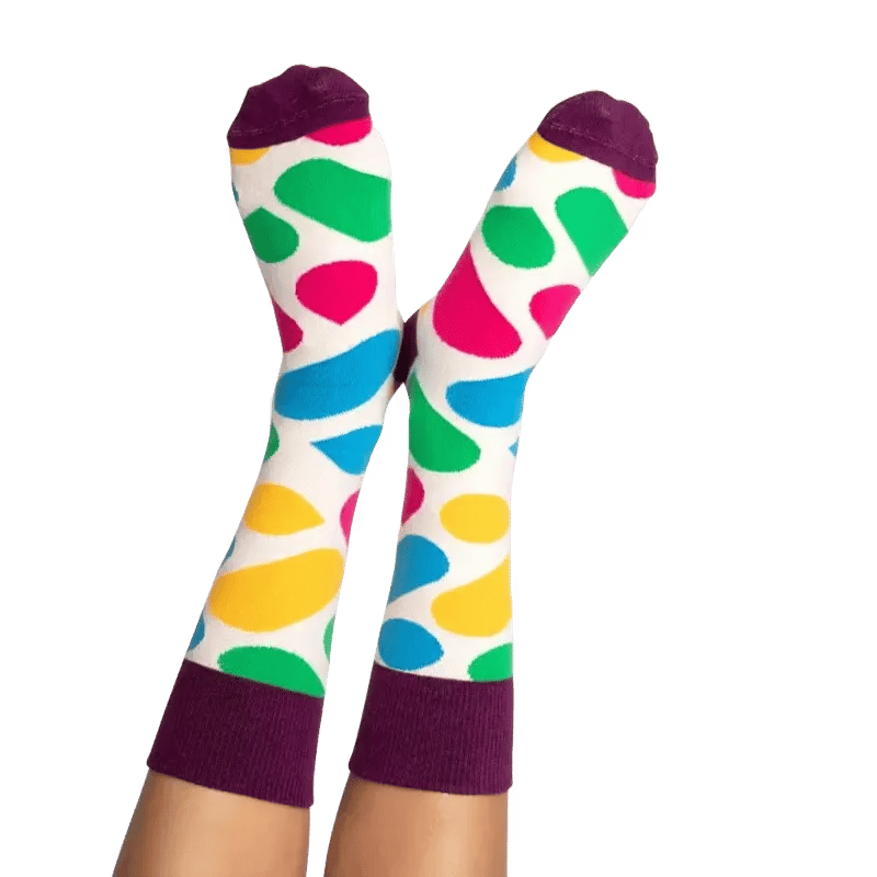 Custom Dress Socks close-up showing knit texture and custom design detail