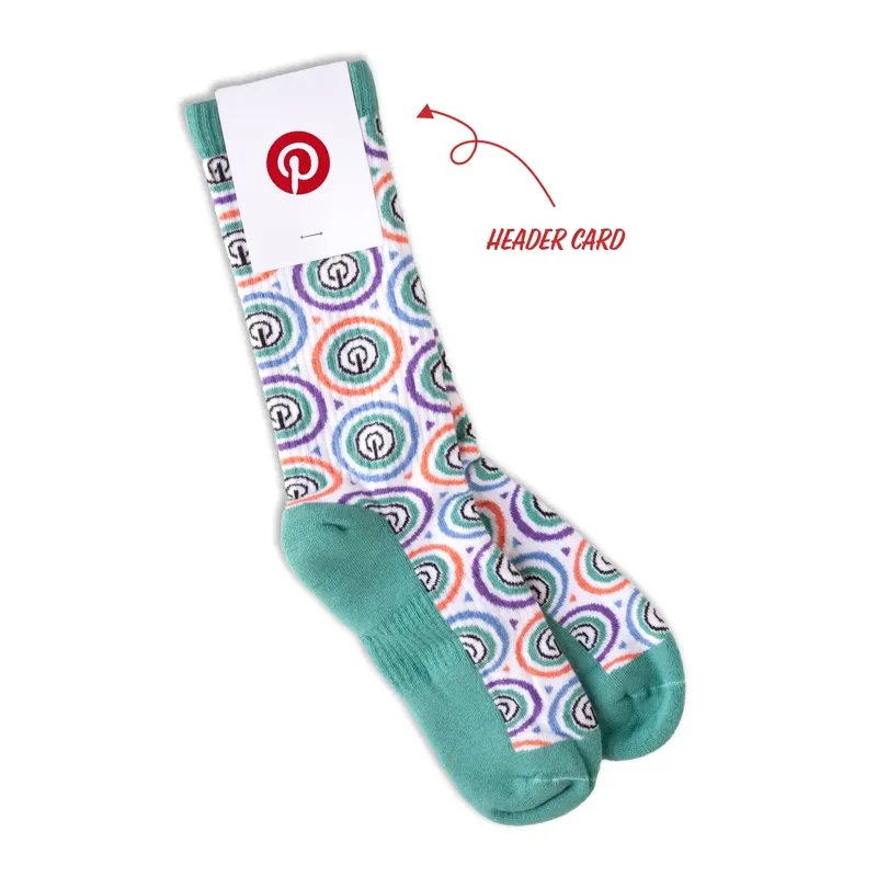 Custom Athletic Crew Socks close-up showing knit texture and custom design detail