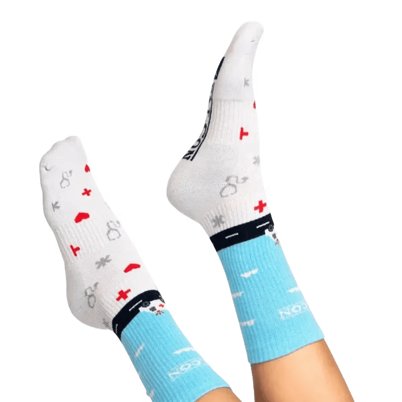 Custom Soccer Socks in branded packaging with custom header card