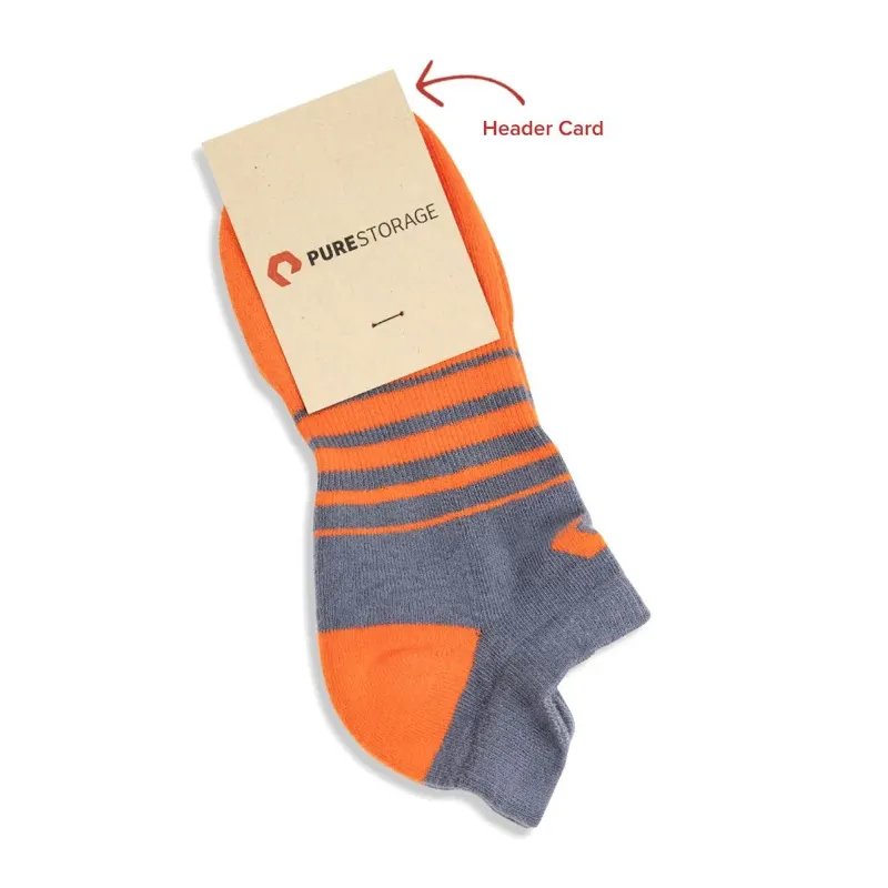 Custom Running Socks close-up showing knit texture and custom design detail